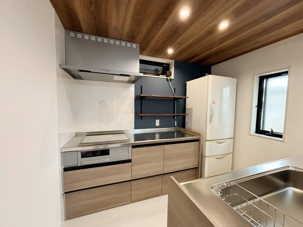 小スペースでも実現、あこがれの対面キッチン　After