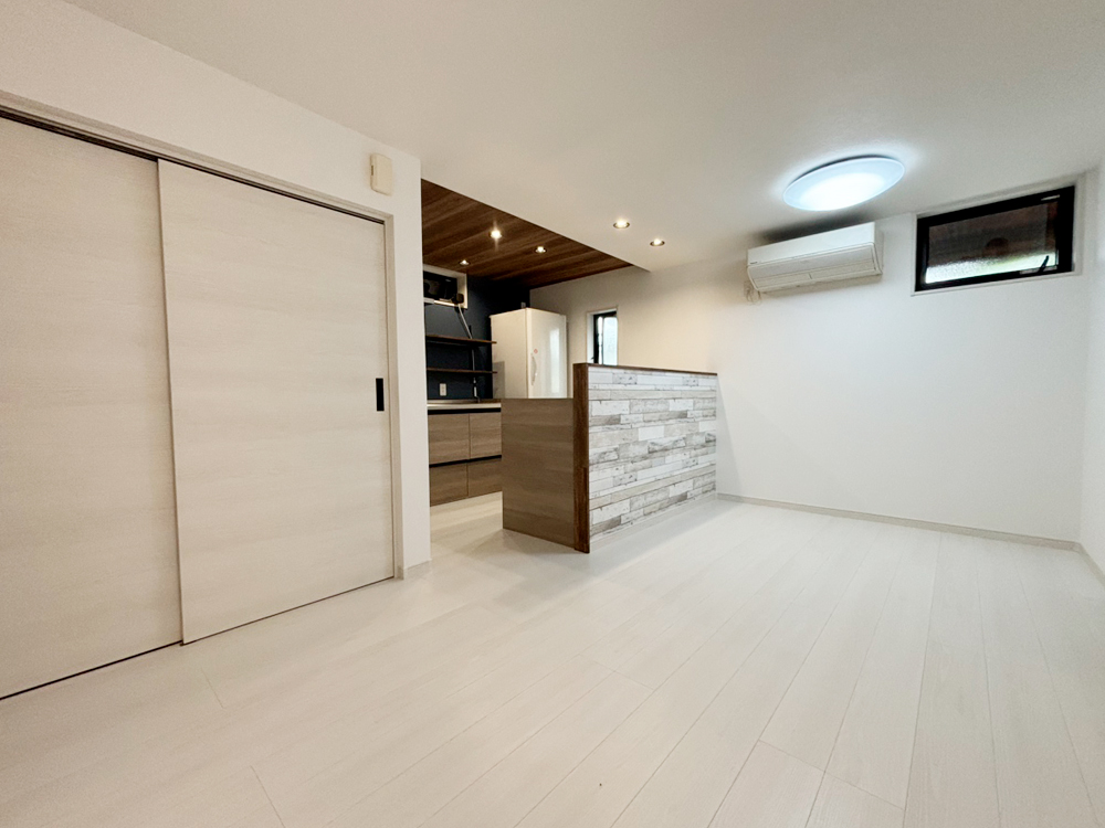 小スペースでも実現、あこがれの対面キッチン　After