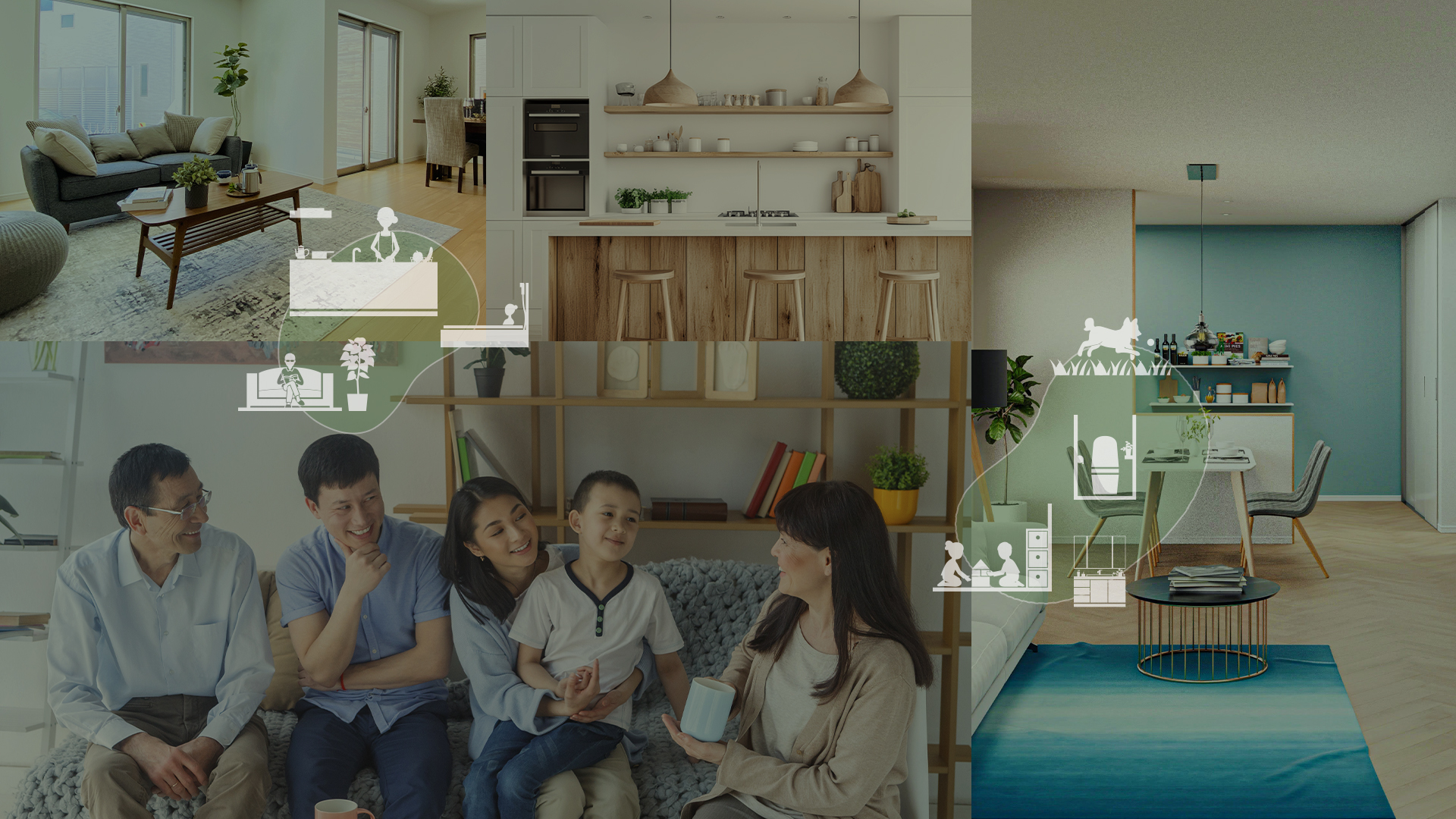 生き生きとした暮らしを彩る。
快適・お洒落・ゆとりをプラスする住まいづくり。